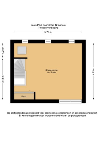 Floorplan - Louis Paul Boonstraat 42, 1321 KC Almere